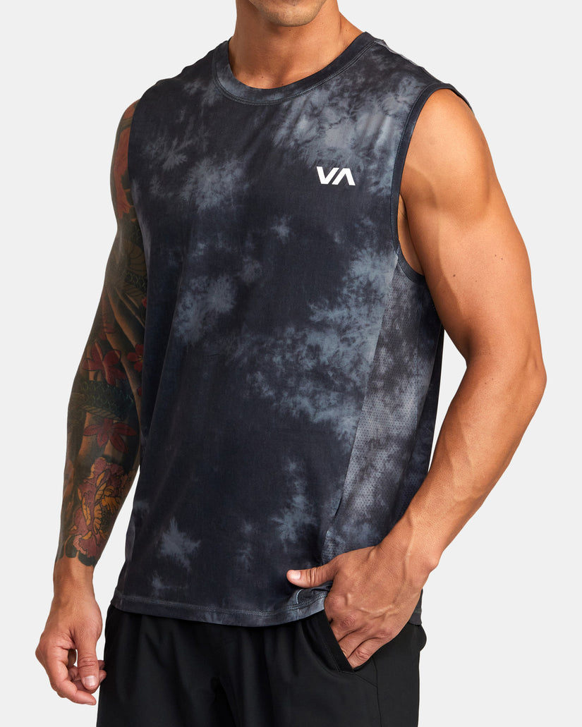 Sport Vent Muscle Tank Top - RVCA Black Tie Dye – RVCA.com