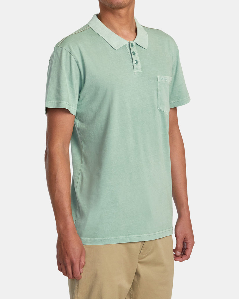 PTC Pigment Polo Shirt - Green Haze