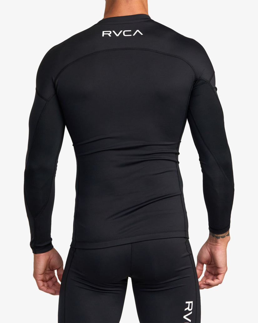 VA Sport Long Sleeve Compression Top - Black