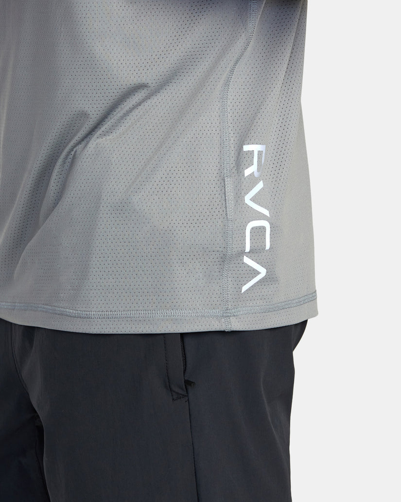 RVCA Runner Technical Short Sleeve Top - Stone