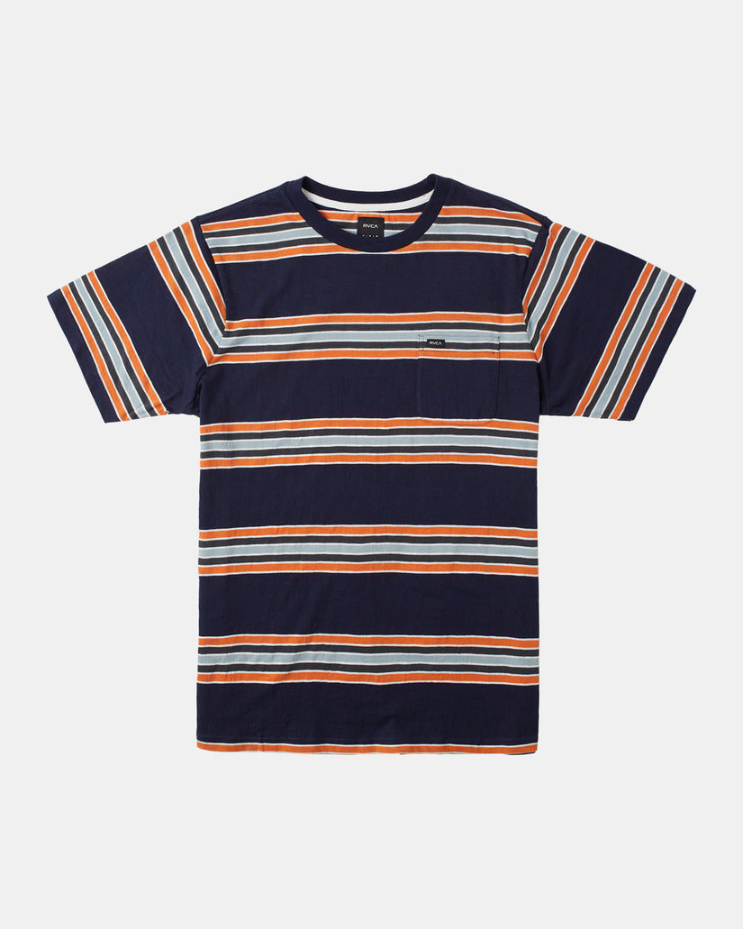 Somedays Stripe T-Shirt - Navy Marine