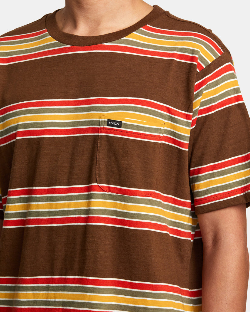 Somedays Stripe T-Shirt - Bombay Brown