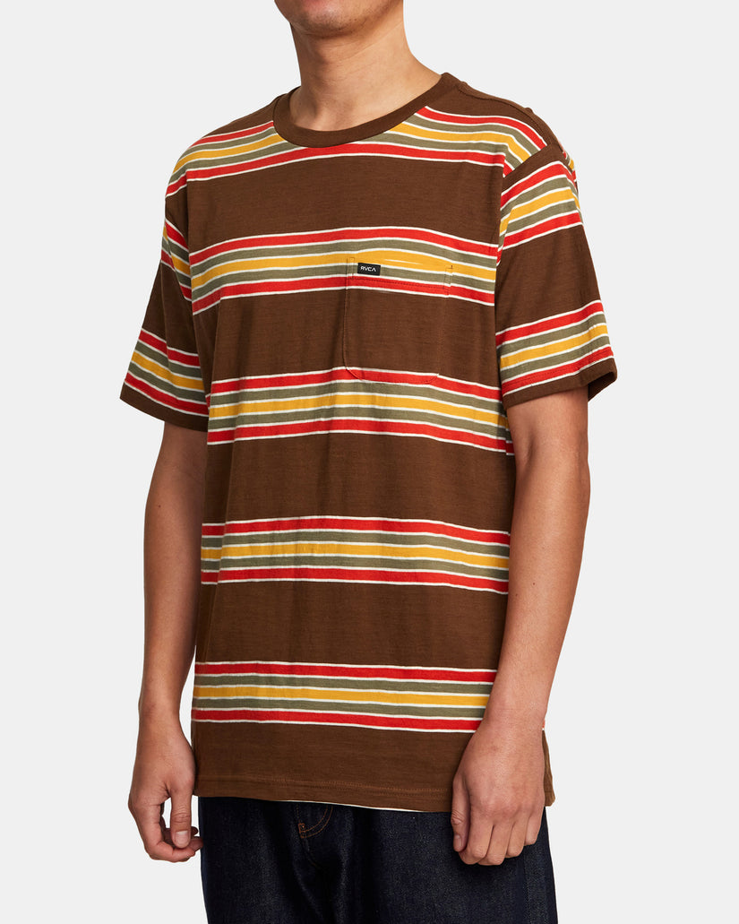 Somedays Stripe T-Shirt - Bombay Brown