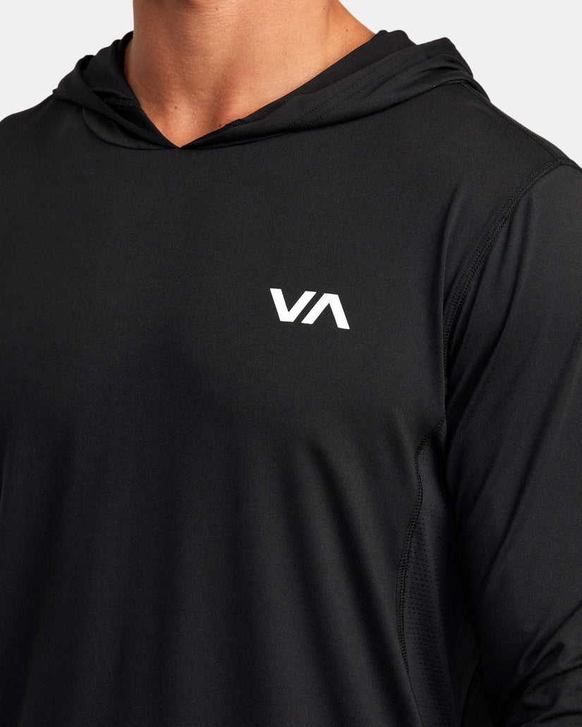 Sport Vent Technical Hooded Top - Black