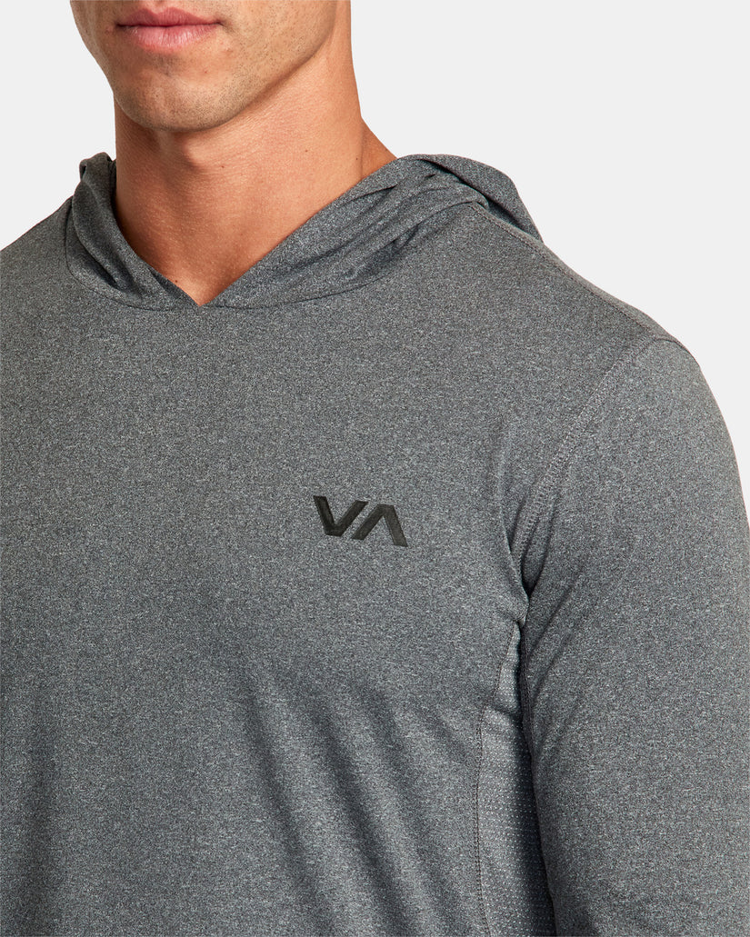Sport Vent Technical Hooded Top - Charcoal Heather