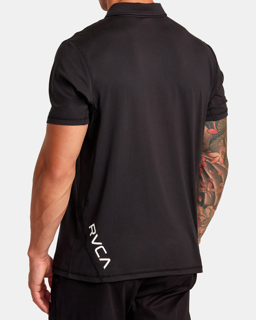 VA Sport Vent Technical Polo Shirt - Black – RVCA