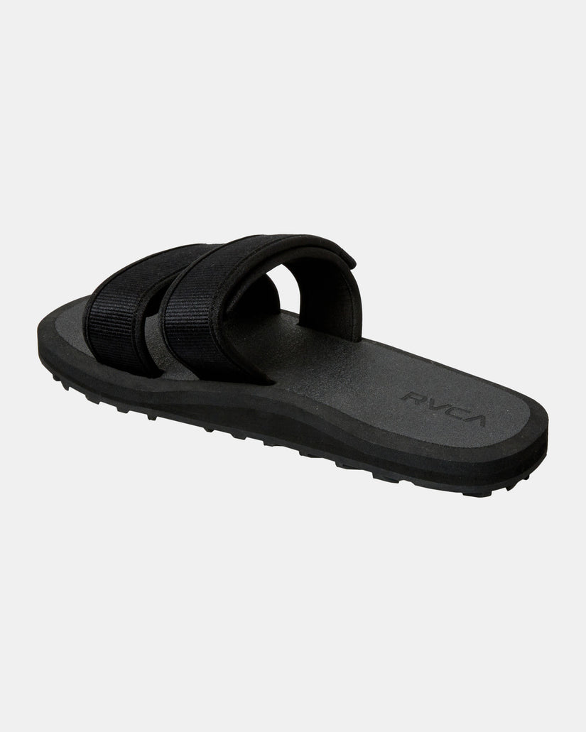 Peak Slider Sandals - Black