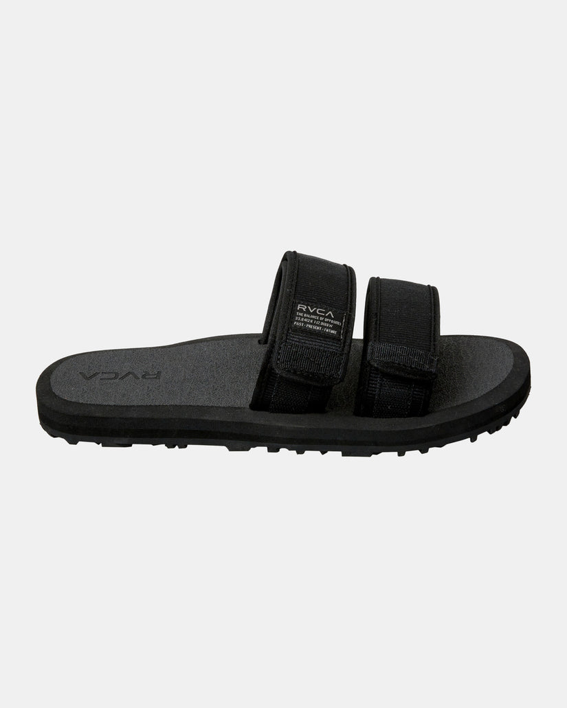 Peak Slider Sandals - Black