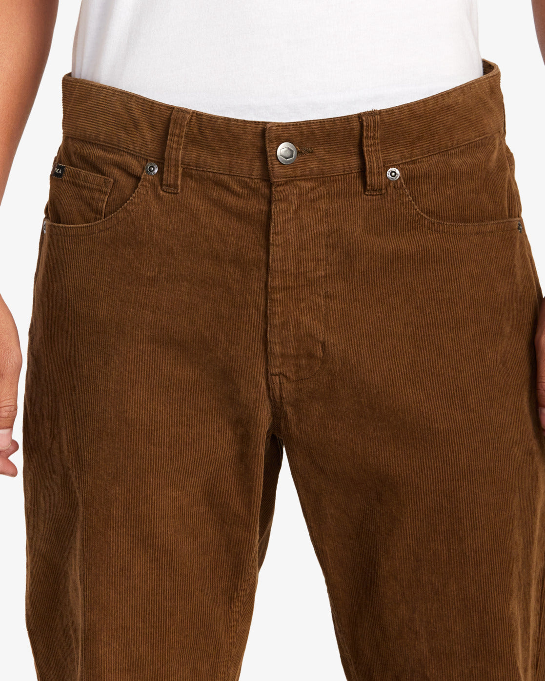Buy INDIAN TERRAIN Mens Flat Front Slim Fit Stripe Corduroy Trouser |  Shoppers Stop