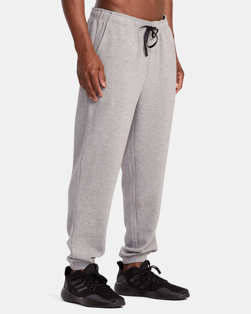 C-Able Waffle Knit Joggers - Heather Grey