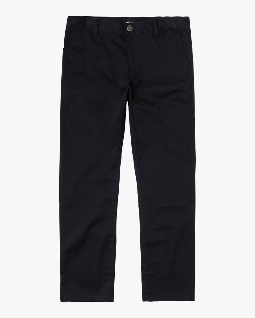 The Weekend Stretch Straight Fit Pants - Black
