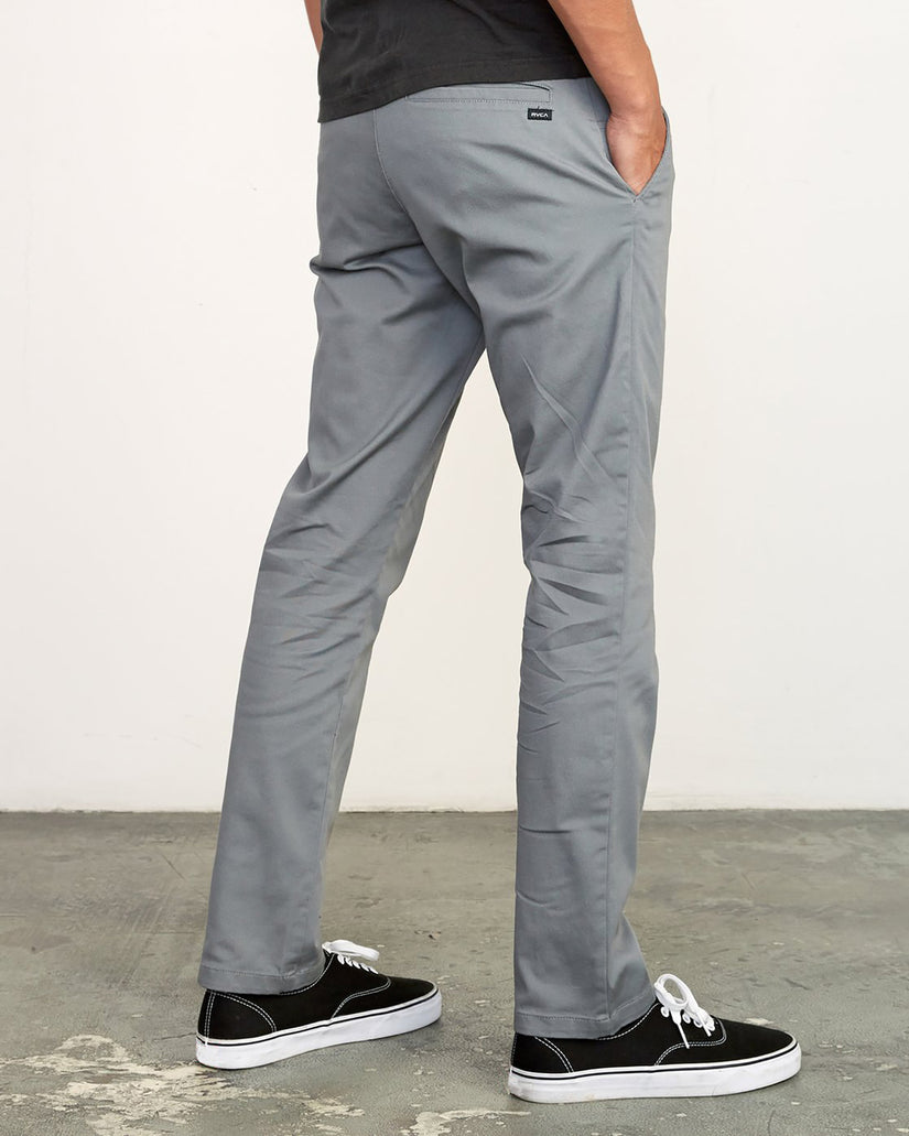 The Weekend Stretch Straight Fit Pants - Smoke