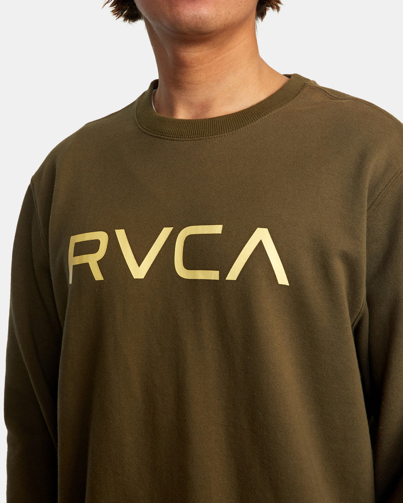 Big RVCA Crewneck Sweatshirt - Olive