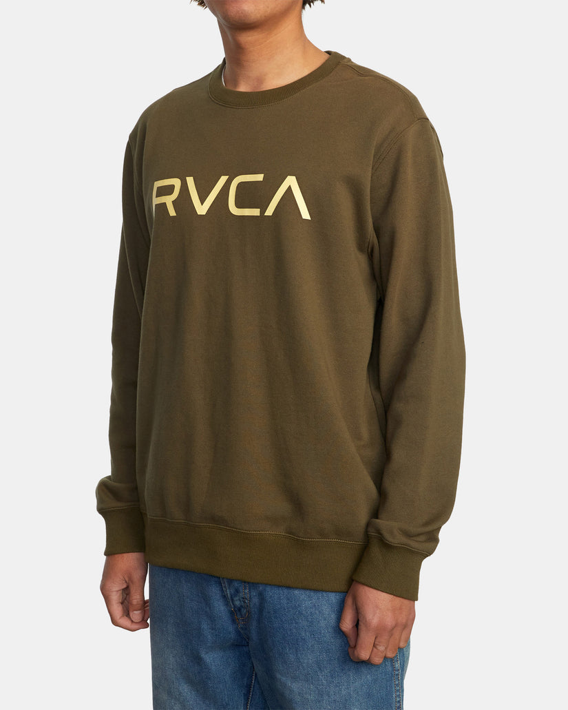 Big RVCA Crewneck Sweatshirt - Olive