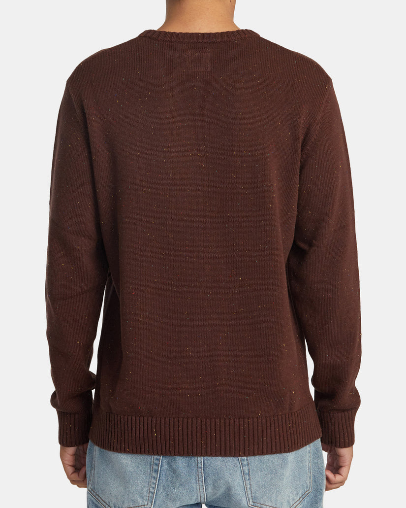 RVCA Neps Crewneck Sweater - Red Earth