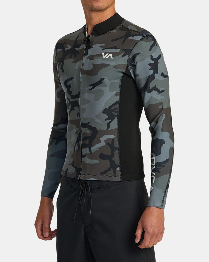 2mm Balance Front Zip Wetsuit Jacket - Camo