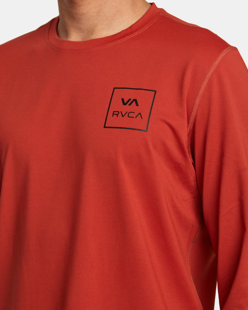 RVCA Long Sleeve Rashguard - Cinnabar