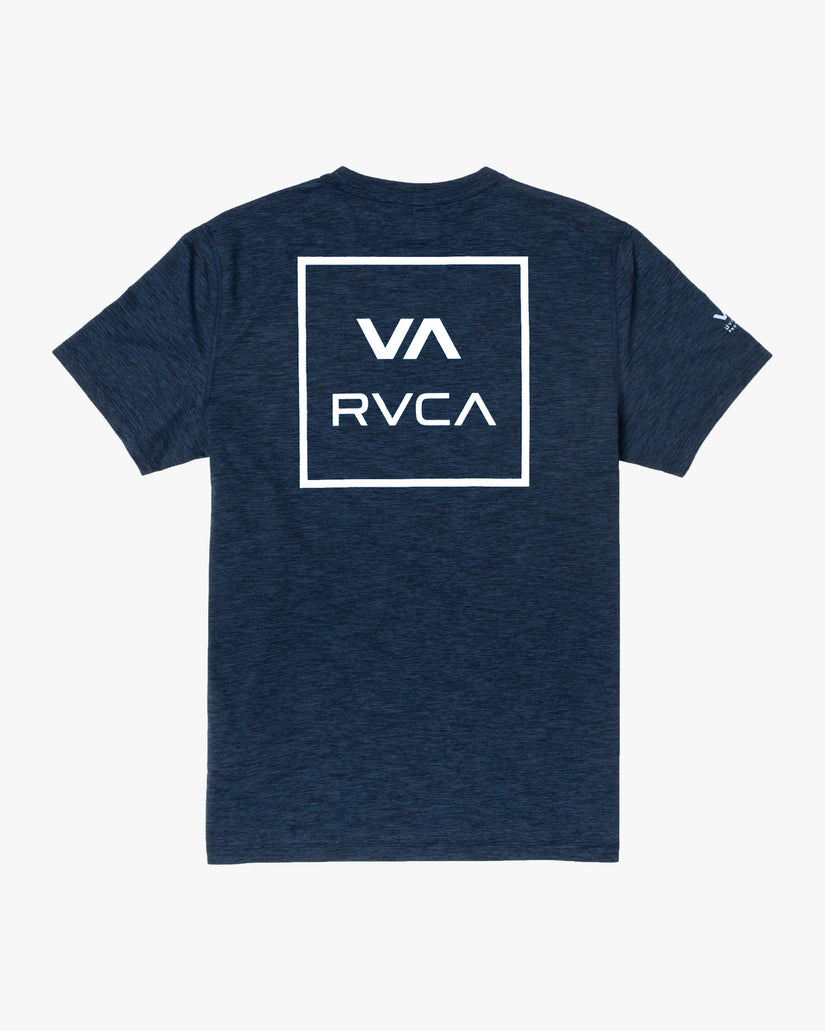 RVCA Short Sleeve Rashguard - Navy Heather