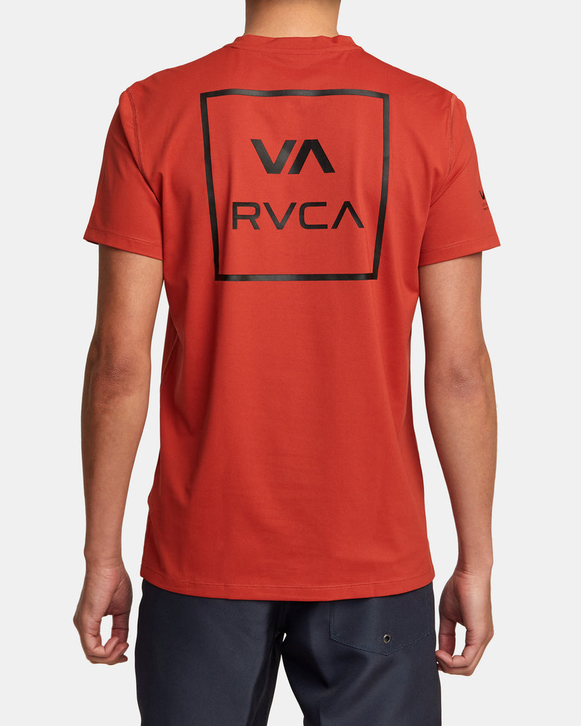RVCA Short Sleeve Rashguard - Cinnabar