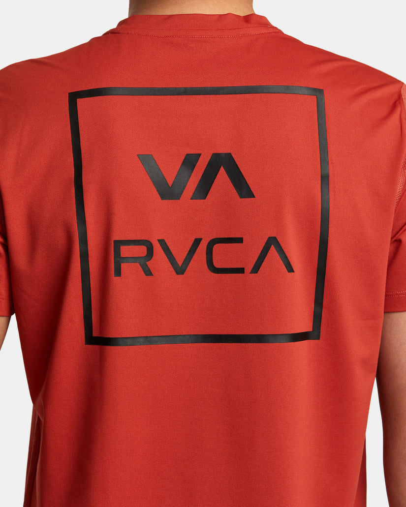 RVCA Short Sleeve Rashguard - Cinnabar