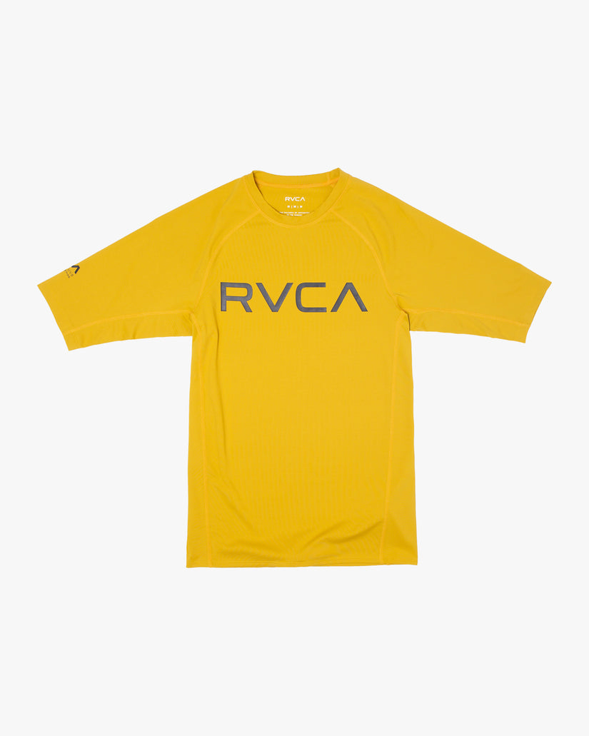 RVCA Short Sleeve Rashguard - Gold