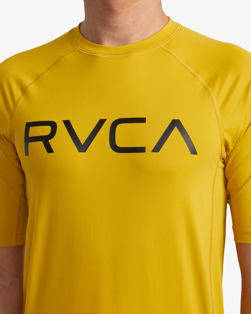 RVCA Short Sleeve Rashguard - Gold
