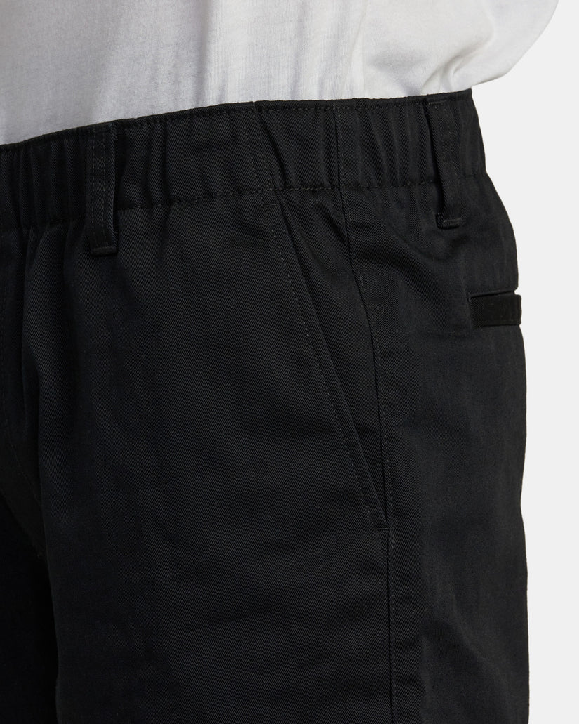 Recession Collection Americana Elasticized 20" Shorts - Black