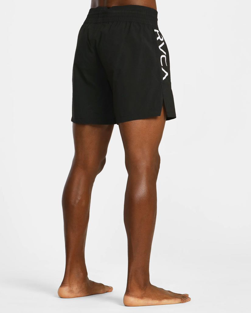 Spartan Elastic Waist Training Shorts 17 - Black