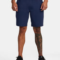 VA Sport Trainer Elastic Waist Shorts - Army Blue