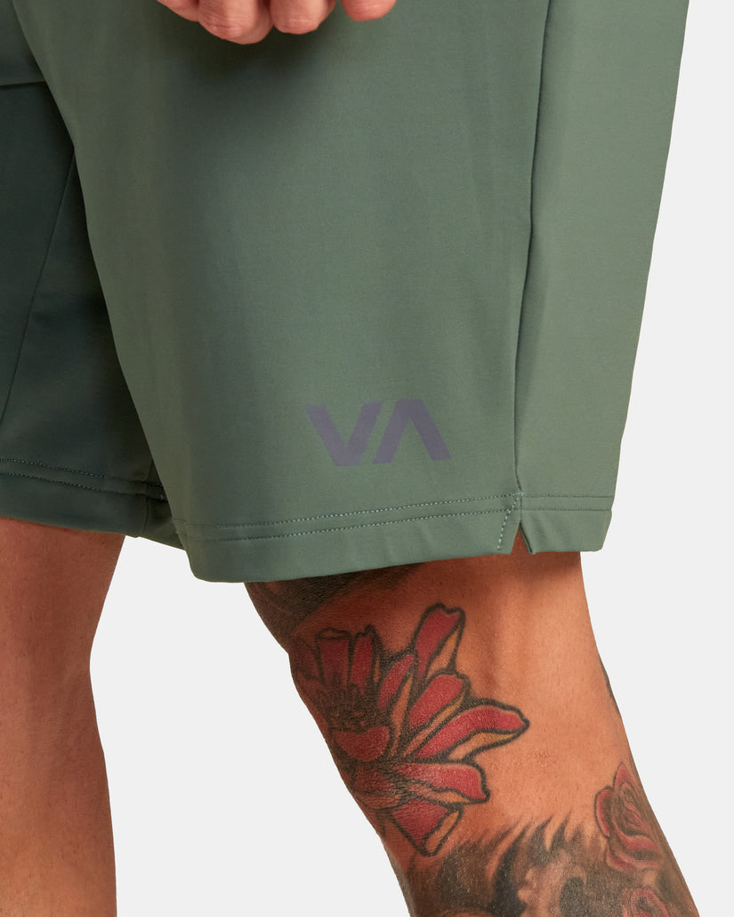 VA Sport Trainer Elastic Waist Shorts - Dark Cactus