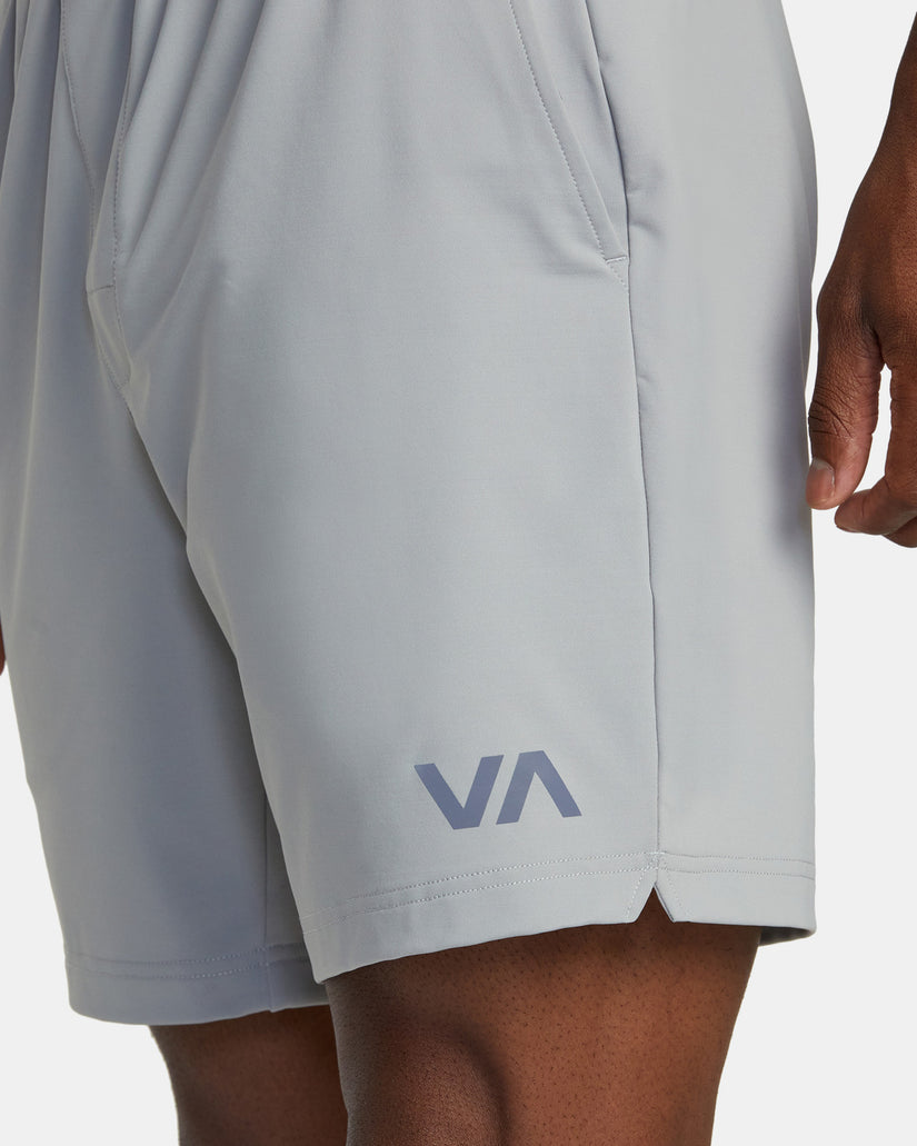 VA Sport Trainer Elastic Waist Shorts - Stone