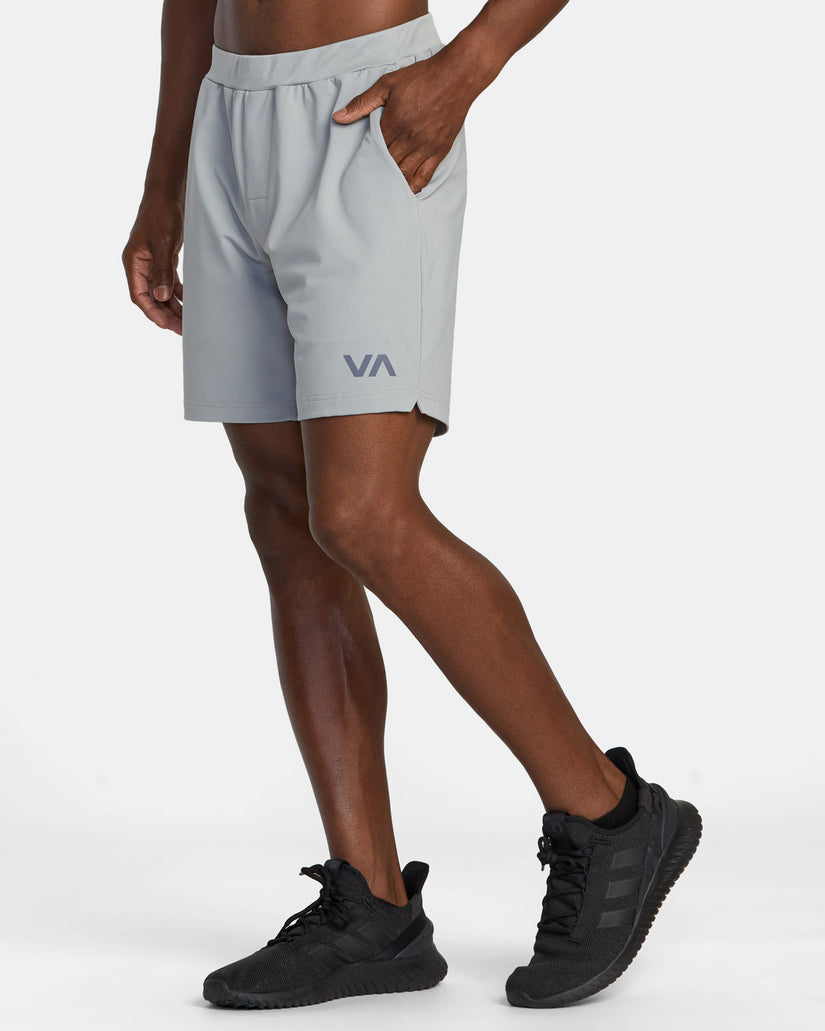 VA Sport Trainer Elastic Waist Shorts - Stone