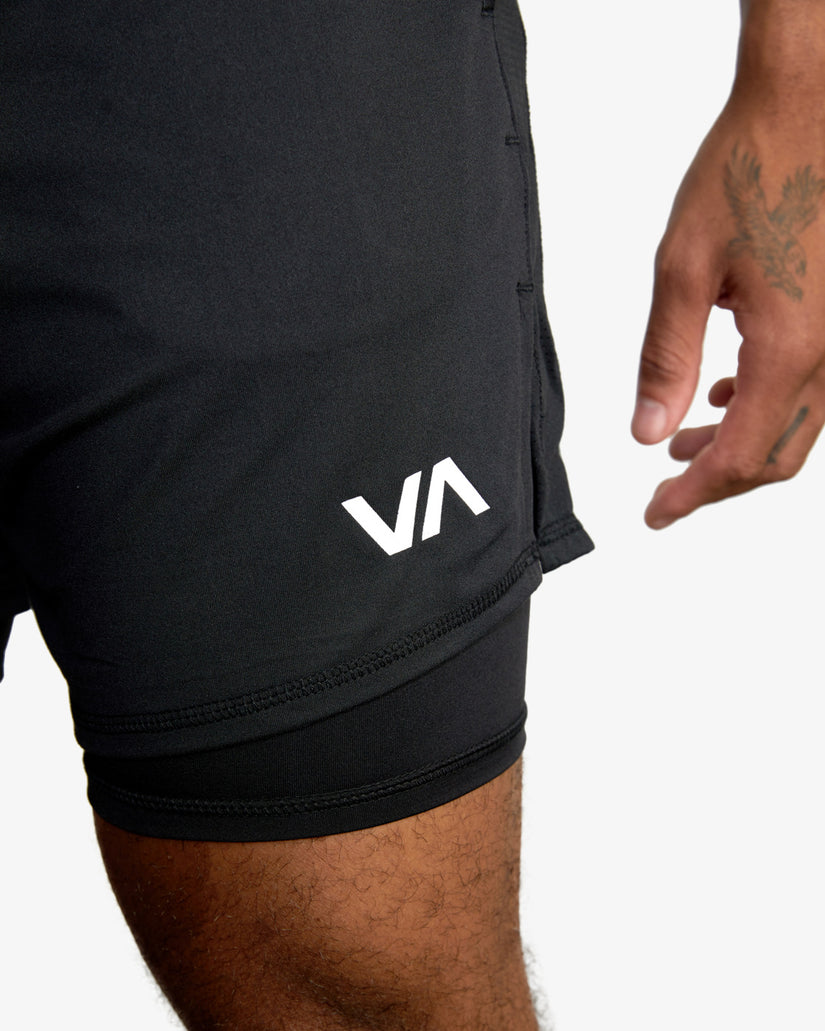 Sport Vent 16" Training Shorts - Black