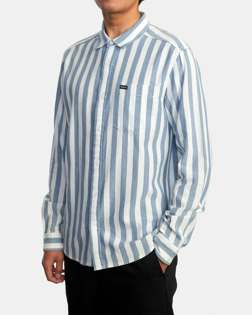Harbour Long Sleeve Shirt - Denim Stripe