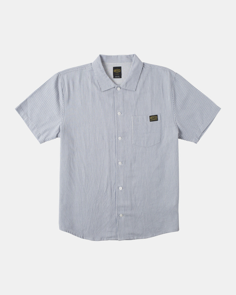 Dayshift Stripe II Short Sleeve Shirt - Deja Blue