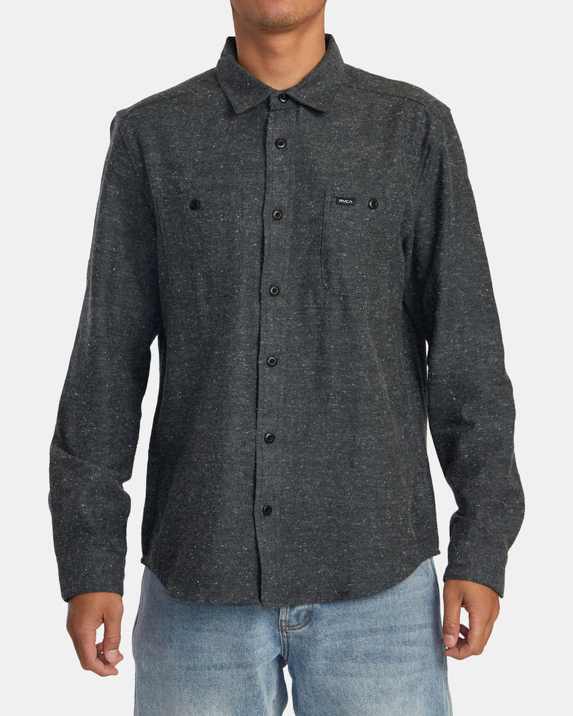Harvest Neps Flannel Shirt - Black