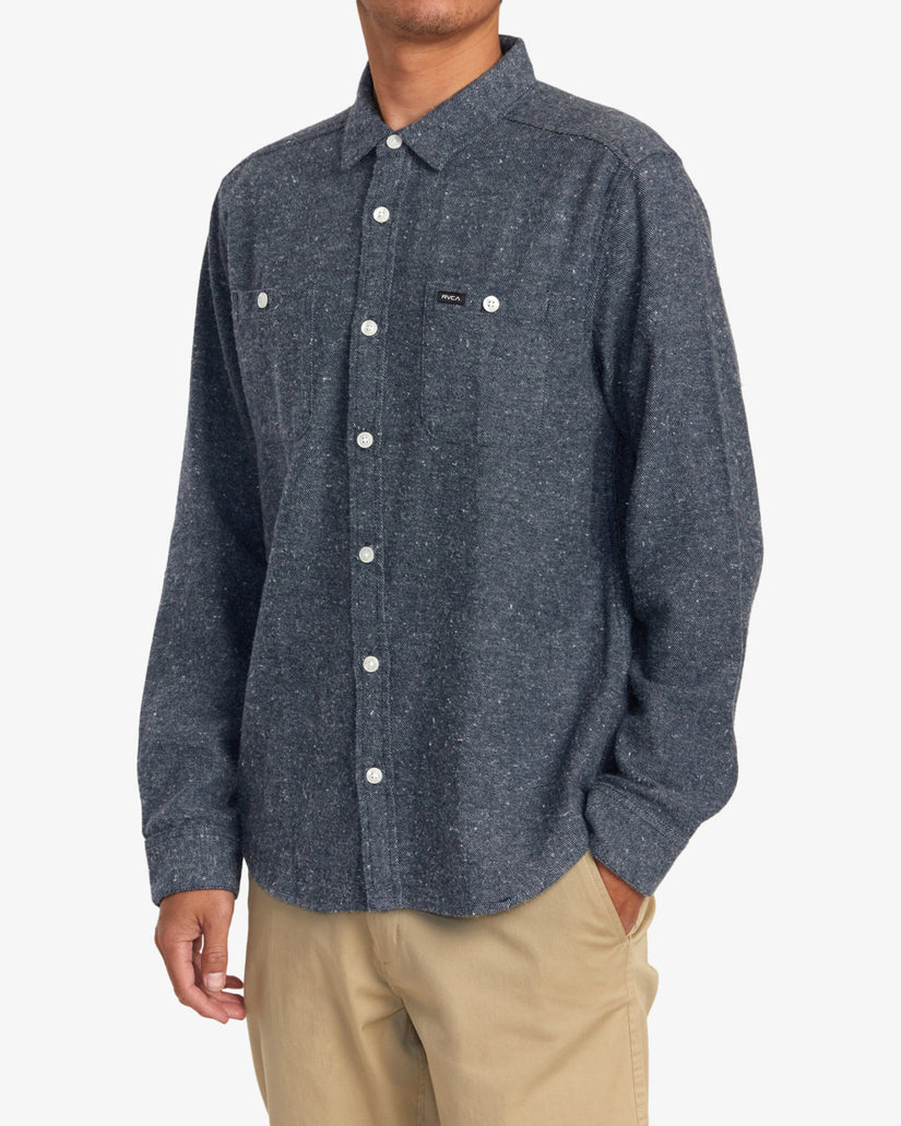 Harvest Neps Flannel Shirt - Moody Blue – RVCA