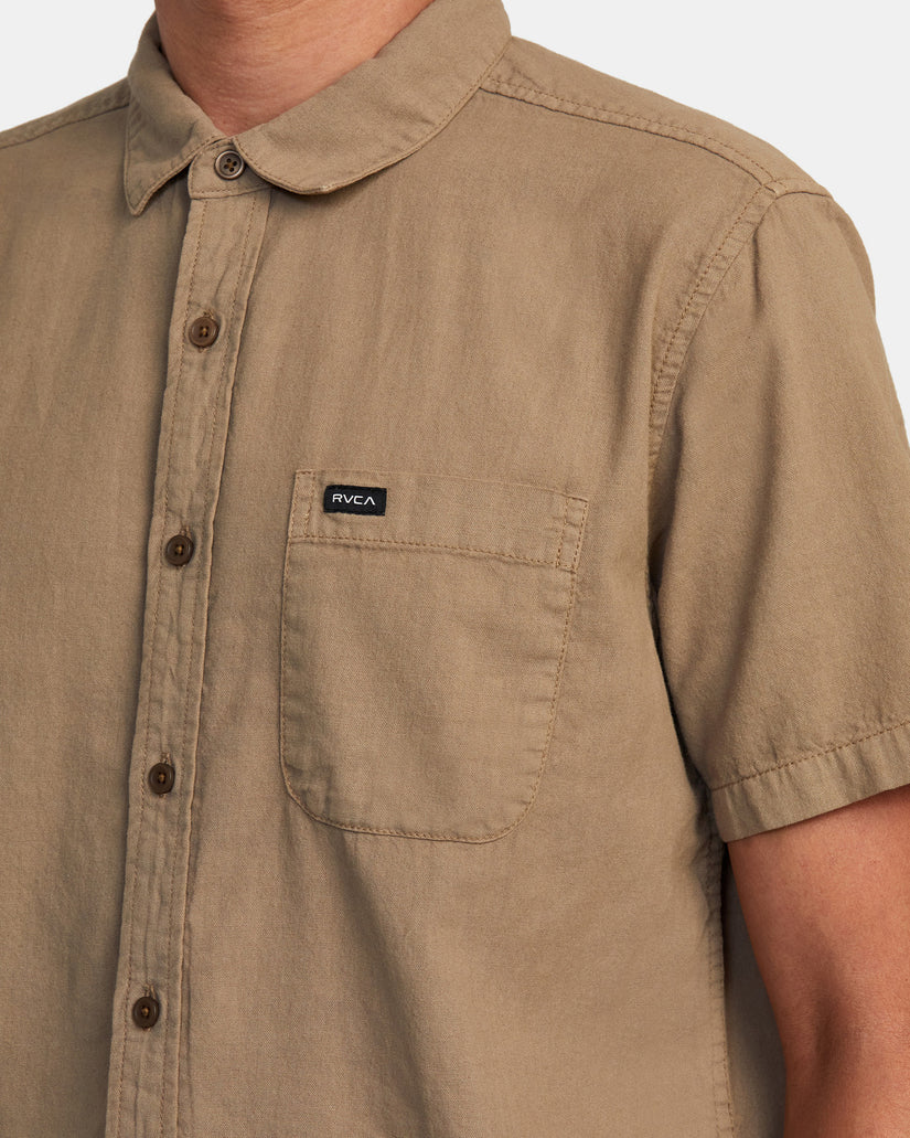 PTC Woven Short Sleeve Shirt - Dark Khaki
