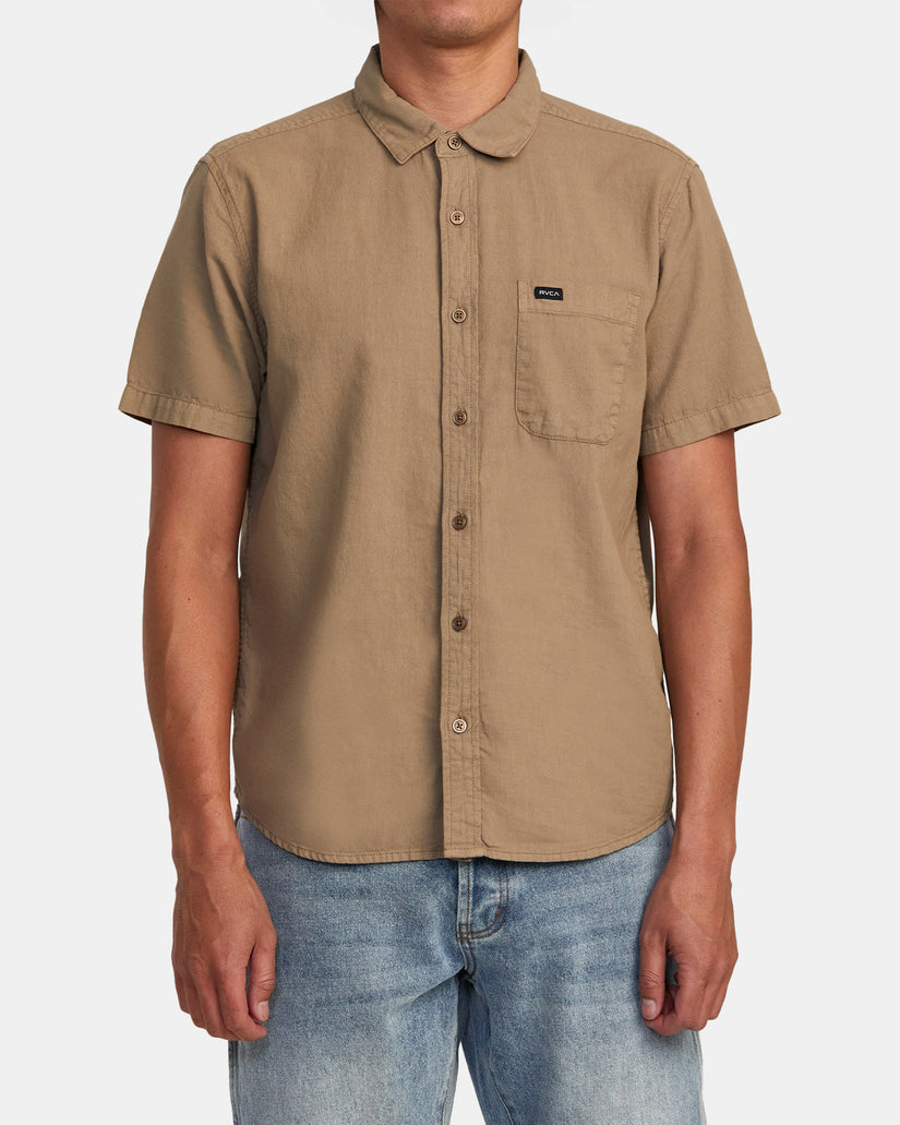 PTC Woven Short Sleeve Shirt - Dark Khaki