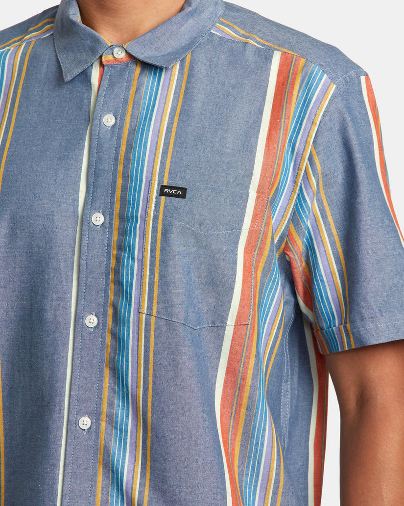 Mayday Stripe Short Sleeve Shirt - Multi