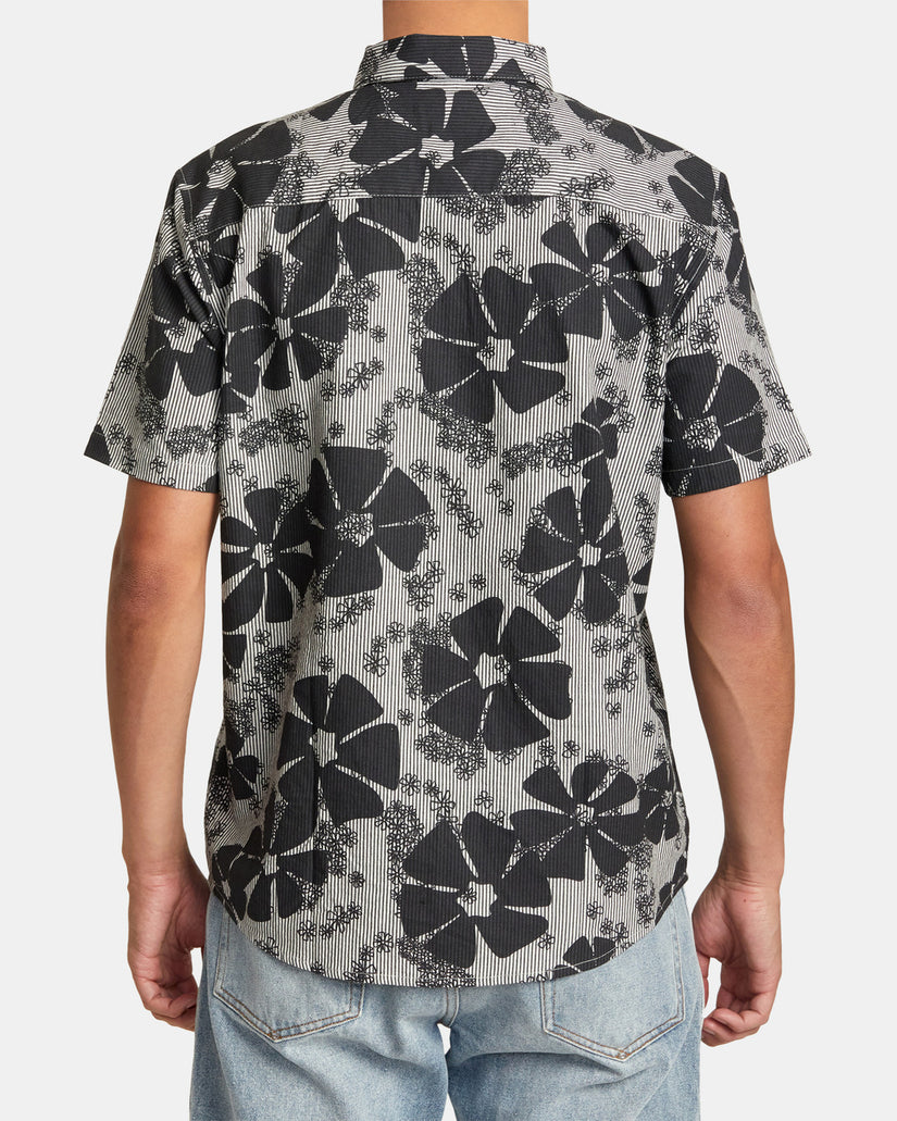 Yoyogi Seersucker Short Sleeve Shirt - Black – RVCA