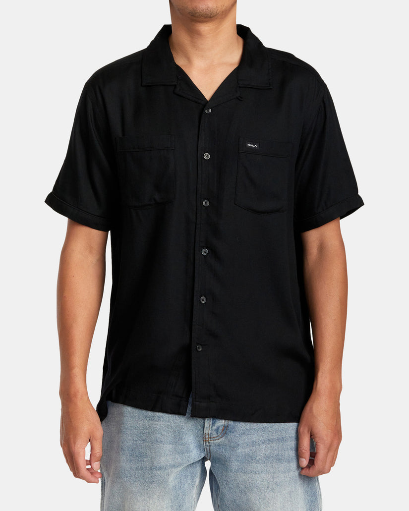 Neon Dragon Club Short Sleeve Shirt - Black