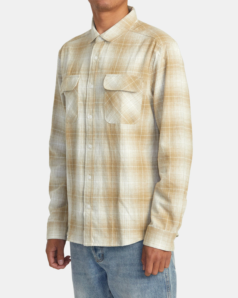 Dayshift Flannel Long Sleeve Shirt - Khaki
