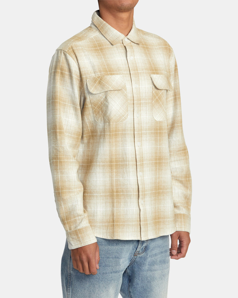 Dayshift Flannel Long Sleeve Shirt - Khaki