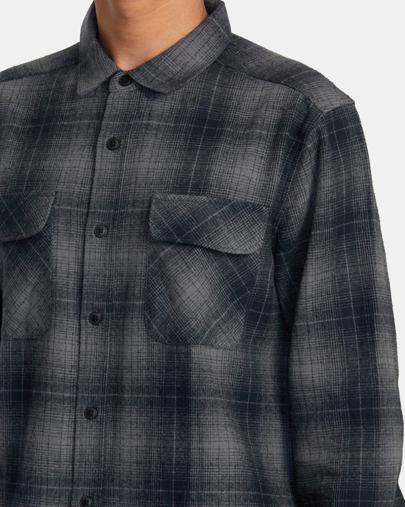Dayshift Flannel Long Sleeve Shirt - RVCA Black
