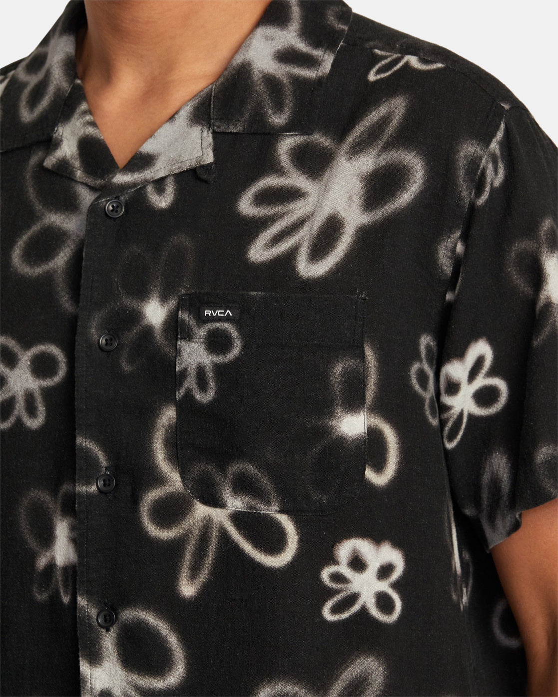 Hi Speed Floral Short Sleeve Shirt - Black