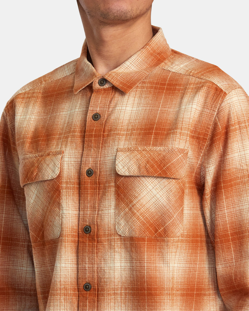 Dayshift Flannel Long Sleeve Top - Adobe