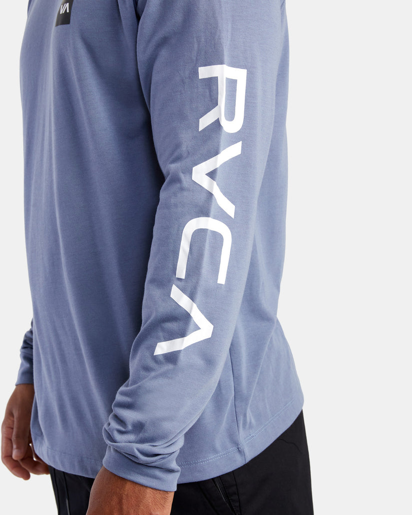 RVCA 2X Long Sleeve Tee - Blue Slate