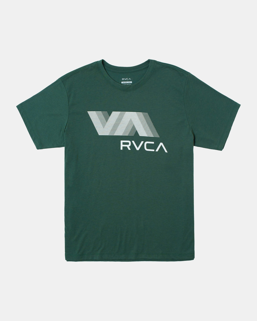 VA RVCA Blur Tee - Jungle Green