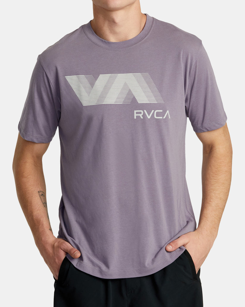 VA RVCA Blur Tee - Purple Sage